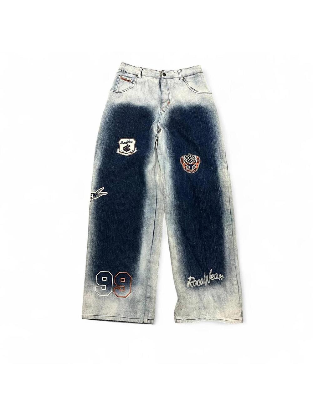 90s Rocawear baggy jeans with patches